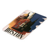Vintag Boston, Massachusetts Paul Reveres Reise Magnet (Linke Seite)
