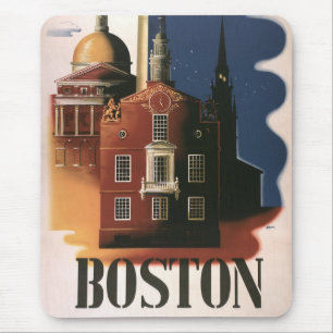 Vintag Boston, Massachusetts Paul Reveres Reise Mousepad