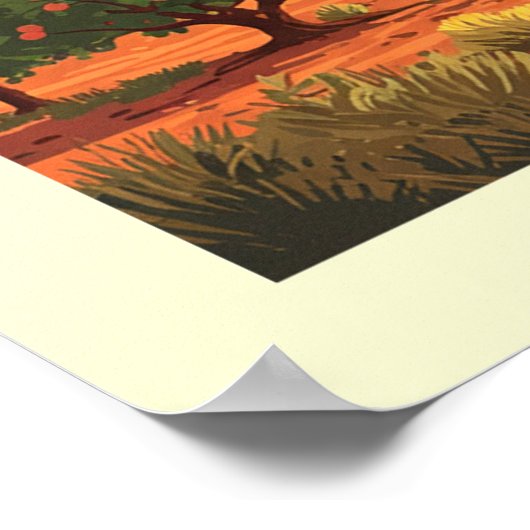 Vintag Boston Massachusetts Poster (Ecke)