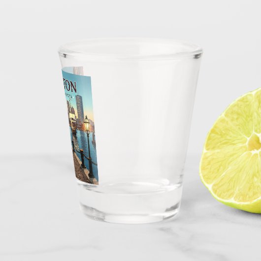 Vintag Boston Massachusetts Schnapsglas (Rechts)