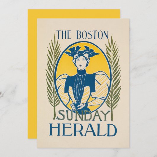 Vintag Boston Sunday Herald (Vorne/Hinten)