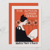 Vintag Boston Sunday Herald (Vorne/Hinten)