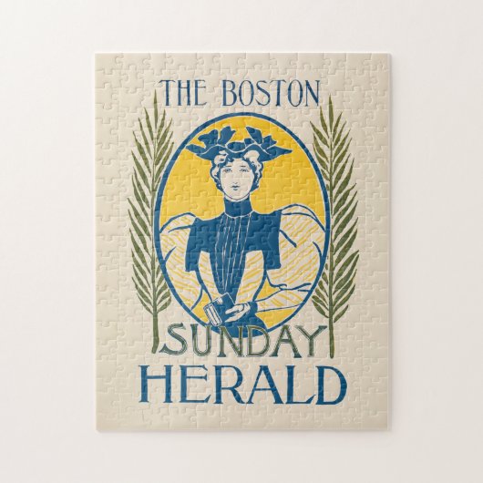 Vintag Boston Sunday Herald Puzzle (Vertikal)