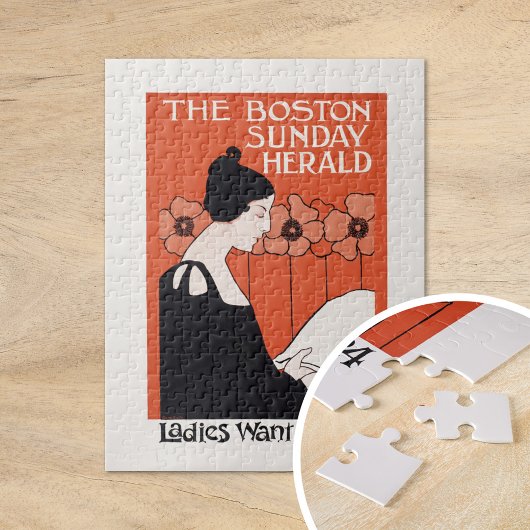 Vintag Boston Sunday Herald Puzzle