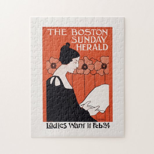 Vintag Boston Sunday Herald Puzzle (Vertikal)