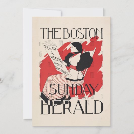 Vintag Boston Sunday Herald Women's Edition (Vorderseite)