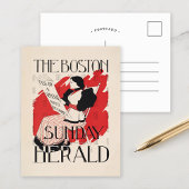Vintag Boston Sunday Herald Women's Edition Postkarte