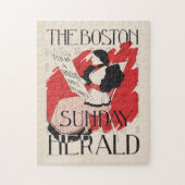Vintag Boston Sunday Herald Women's Edition Puzzle (Vertikal)