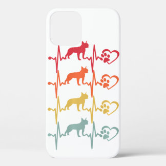 Vintag Boston Terrier Dog Heartbeat Paw Retro Case-Mate iPhone Hülle