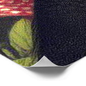 Vintag Boston Terrier Illustration Poster (Ecke)