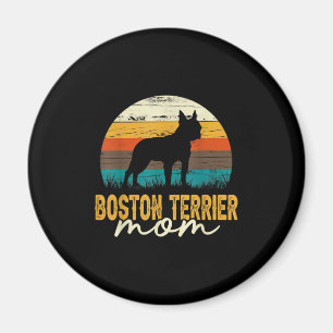 Vintag Boston Terrier Mama Hund Lover Mütter Day Magnet