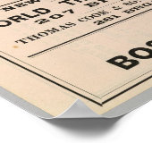 Vintag Boston und Montreal Railroad Map (1887) Poster (Ecke)