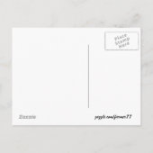 Vintag Botanicals Lupin Save the Date Postkarte (Rückseite)