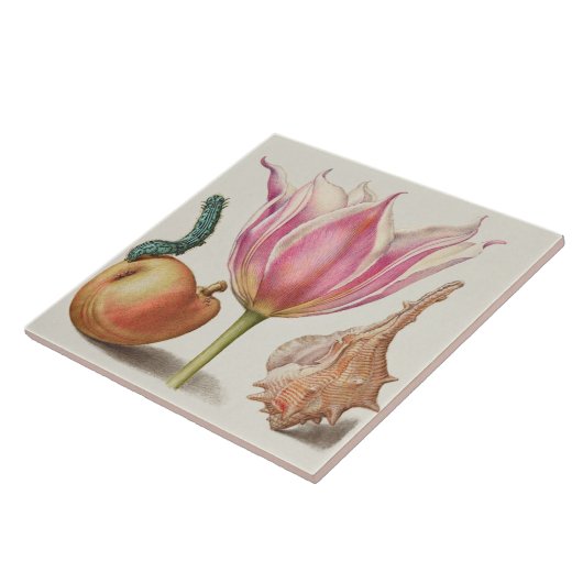 Vintag botanisch fliese (Seite)