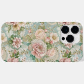 Vintag, botanisch, Girly Case-Mate iPhone Hülle (Rückseite (Horizontal))