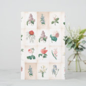 Vintag botanisch von Redoute Briefpapier (Stehend Vorderseite)