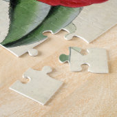 Vintag Botanische Crimson Camellia Puzzle (Seite)