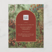 Vintag Botanische Terracotta Florals Arch WEDD (Rückseite)