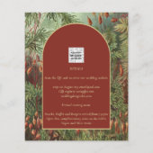 Vintag Botanische Terracotta Florals Arch WEDD (Rückseite)