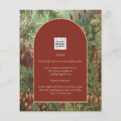 Vintag Botanische Terracotta Florals Arch WEDD (Rückseite)