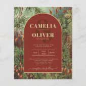 Vintag Botanische Terracotta Florals Arch WEDD (Vorderseite)