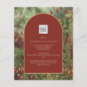 Vintag Botanische Terracotta Florals Arch WEDD Flyer (Hinten)