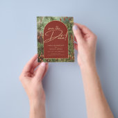 Vintag Botanische Terracotta Florals Arch WEDD Flyer (Gruppe)