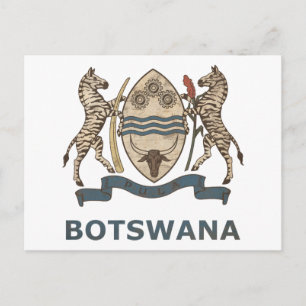 Vintag Botswana Postkarte