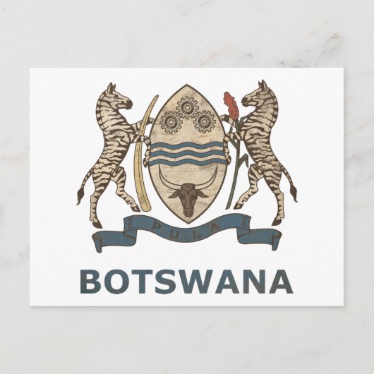 Vintag Botswana Postkarte (Vorderseite)