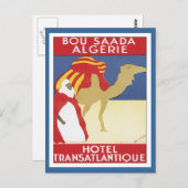 Vintag Bou Saada Algerien Postkarte (Vorne/Hinten)