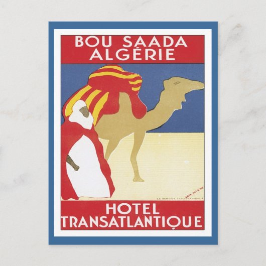 Vintag Bou Saada Algerien Postkarte (Vorderseite)