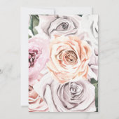 Vintag Bouquet Brautparty Einladung (Rückseite)