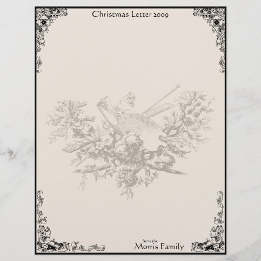 Vintag Bouquet Christmas 2009 Letterhead (Vorderseite)