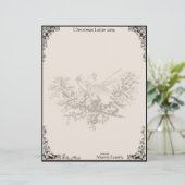 Vintag Bouquet Christmas 2009 Letterhead (Stehend Vorderseite)