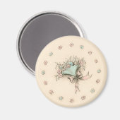 Vintag Bouquet Magnet (Vorderseite/Rückseite)