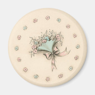 Vintag Bouquet Magnet