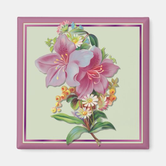 Vintag Bouquet Magnet (Vorne)