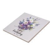 Vintag Bouquet | Maßgeschneiderte Geburtstagskalli Fliese (Seite)