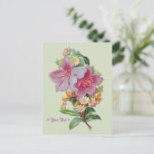 Vintag Bouquet Postkarte (Stehend Vorderseite)