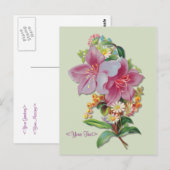 Vintag Bouquet Postkarte (Vorne/Hinten)