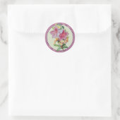Vintag Bouquet Runder Aufkleber (Tasche)