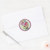 Vintag Bouquet Runder Aufkleber (Umschlag)