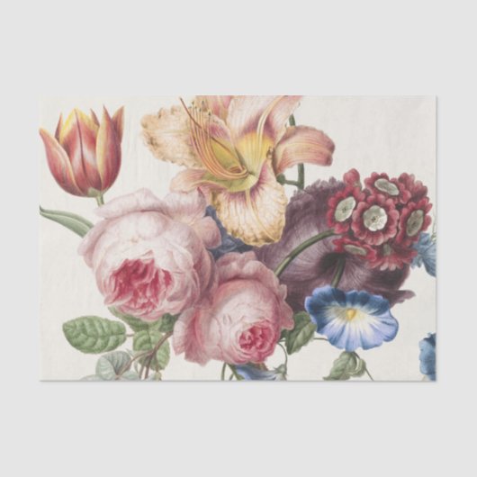 Vintag Bouquet Seidenpapier (Vorderseite)