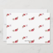 Vintag Bouquet Weihnachtsfeiertag Feiertagskarte (Rückseite)