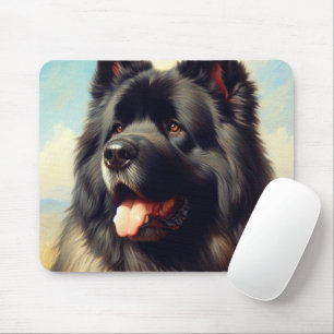 Vintag Bouvier des Flandres Painting Mousepad