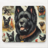 Vintag Bouvier des Flandres Seamless Mousepad (Vorne)