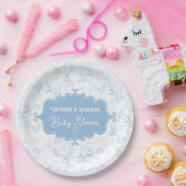 Vintag Bow Teddy Bear Baby Dusche Pappteller (Party)