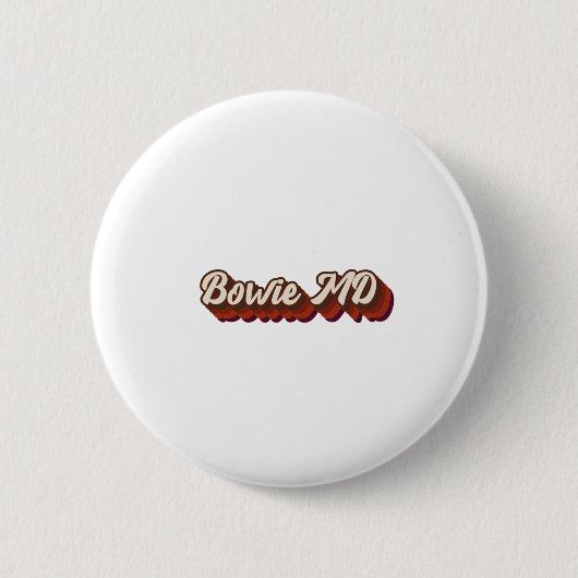 Vintag Bowie Maryland Button (Vorderseite)
