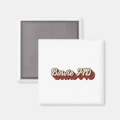 Vintag Bowie Maryland Magnet (Vorderseite/Rückseite)