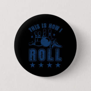 Vintag Bowling Bowler Button